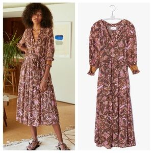 Xirena Olsen Printed Gauze Dress Feminine Travel Boho Dress size Small